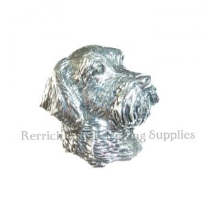 Pin Badge Pewter Wired Haired Terrier