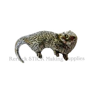 Pin Badge Pewter Otter