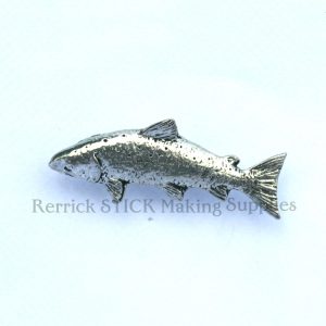 Pin Badge Pewter Salmon