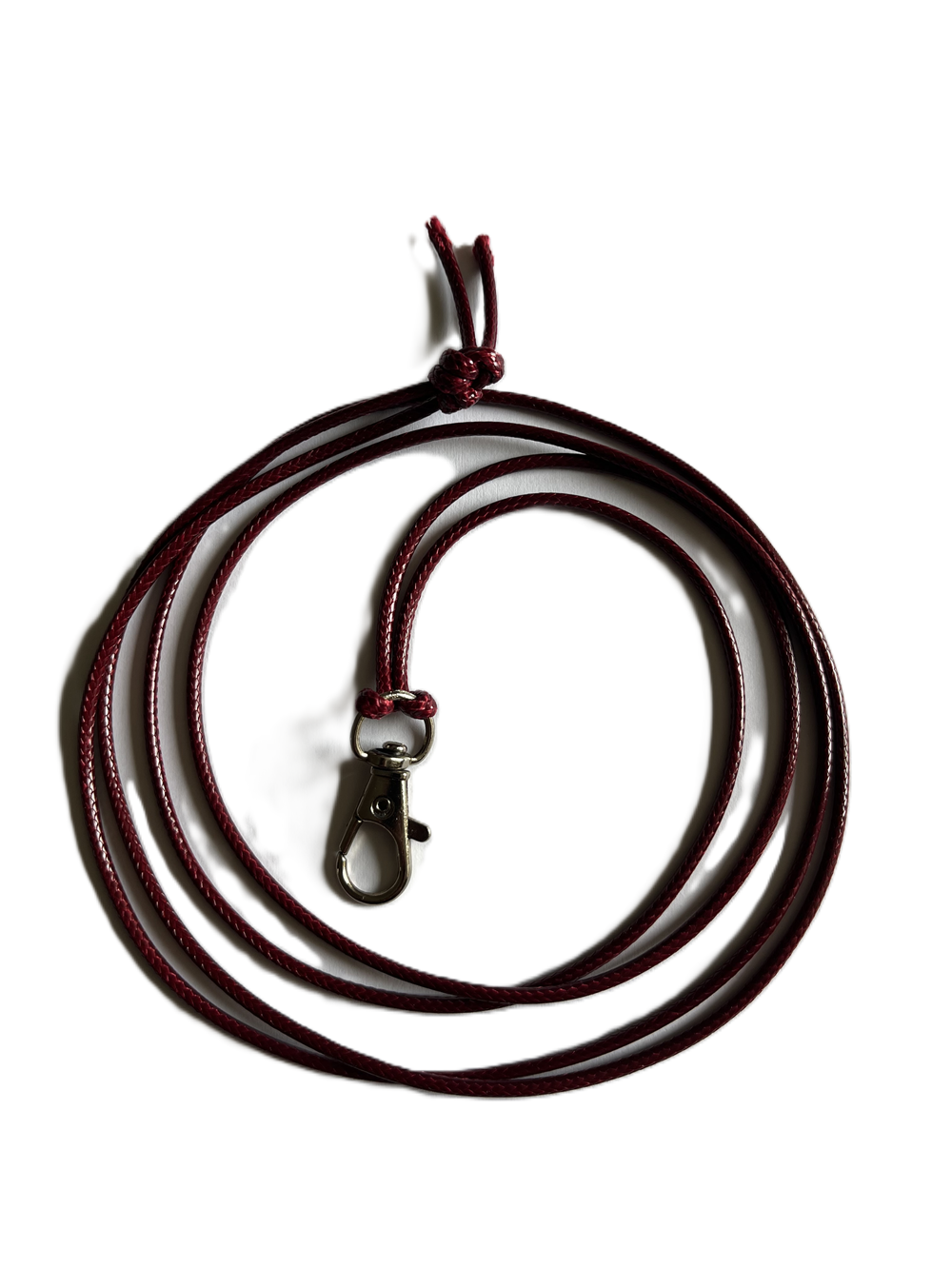 Red Faux Leather Lanyard & Clip For Whistles